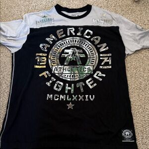 American Fighter Black and White Short Sleeve Tee size xxl